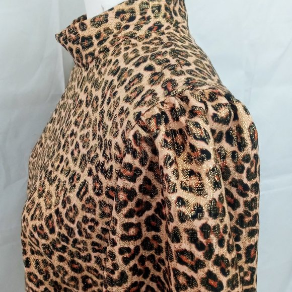 ZARA Dress Metallic Leopard Unique - Picture 3 of 5